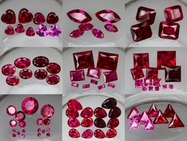 Lab Ruby Synthetic Gemstones